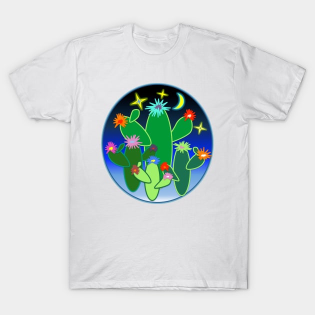 Neon Cacti T-Shirt by Joselitoq